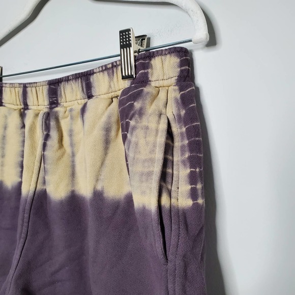 MADEWELL • Purple Beige Tie-Dye (Re)sourced Cotton Sweatshorts Sz M - Picture 4 of 7